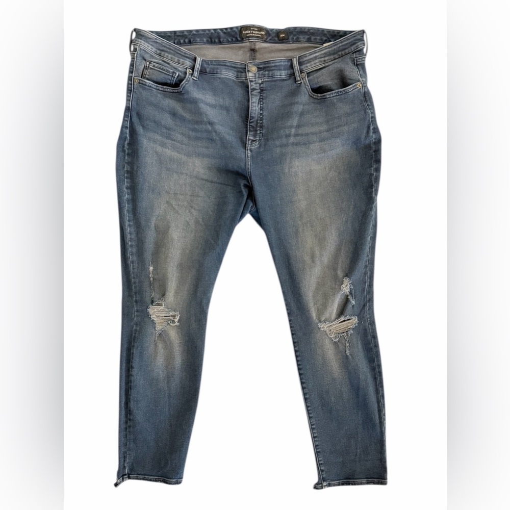 NWOT - Distressed Blue Jeans.